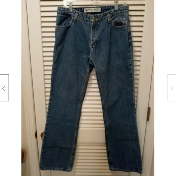 Harley Davidson Blue Jeans Women's Size 8 Regular Boot Cut Biker Denim HD - Picture 12 of 12